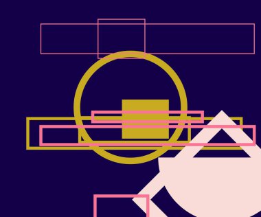 Modern teknoloji işi soyut üçgenler ve kare basit kapak tasarımı. Sunum için kapak tasarımı şablonu, broşür, katalog, poster, kitap, dergiler.