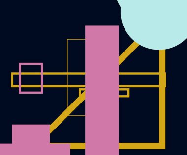 Modern teknoloji işi soyut üçgenler ve kare basit kapak tasarımı. Sunum için kapak tasarımı şablonu, broşür, katalog, poster, kitap, dergiler.