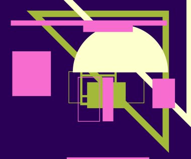 Modern teknoloji işi soyut üçgenler ve kare basit kapak tasarımı. Sunum için kapak tasarımı şablonu, broşür, katalog, poster, kitap, dergiler.