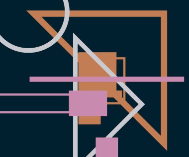 Modern teknoloji işi soyut üçgenler ve kare basit kapak tasarımı. Sunum için kapak tasarımı şablonu, broşür, katalog, poster, kitap, dergiler.