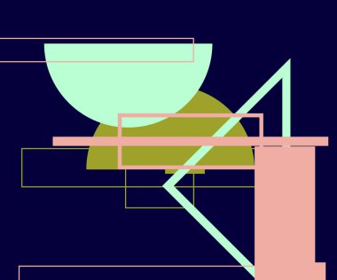 Modern teknoloji işi soyut üçgenler ve kare basit kapak tasarımı. Sunum için kapak tasarımı şablonu, broşür, katalog, poster, kitap, dergiler.