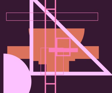 Modern teknoloji işi soyut üçgenler ve kare basit kapak tasarımı. Sunum için kapak tasarımı şablonu, broşür, katalog, poster, kitap, dergiler.