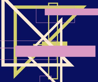 Modern teknoloji işi soyut üçgenler ve kare basit kapak tasarımı. Sunum için kapak tasarımı şablonu, broşür, katalog, poster, kitap, dergiler.