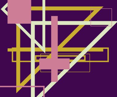 Modern teknoloji işi soyut üçgenler ve kare basit kapak tasarımı. Sunum için kapak tasarımı şablonu, broşür, katalog, poster, kitap, dergiler.