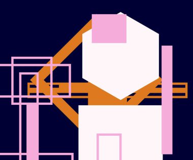 Modern teknoloji işi soyut üçgenler ve kare basit kapak tasarımı. Sunum için kapak tasarımı şablonu, broşür, katalog, poster, kitap, dergiler.