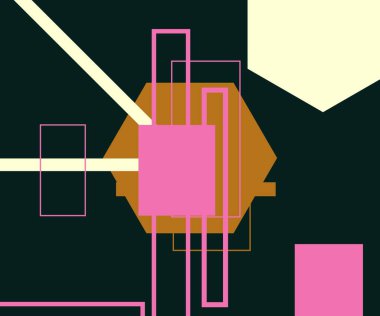 Modern teknoloji işi soyut üçgenler ve kare basit kapak tasarımı. Sunum için kapak tasarımı şablonu, broşür, katalog, poster, kitap, dergiler.