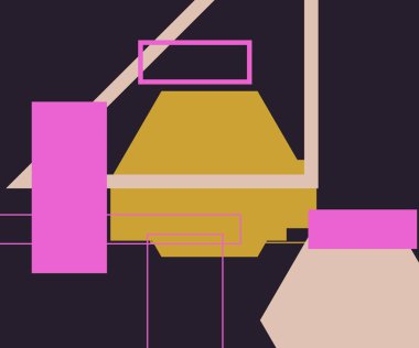 Modern teknoloji işi soyut üçgenler ve kare basit kapak tasarımı. Sunum için kapak tasarımı şablonu, broşür, katalog, poster, kitap, dergiler.