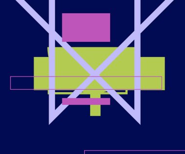 Modern teknoloji işi soyut üçgenler ve kare basit kapak tasarımı. Sunum için kapak tasarımı şablonu, broşür, katalog, poster, kitap, dergiler.