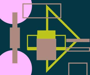 Modern teknoloji işi soyut üçgenler ve kare basit kapak tasarımı. Sunum için kapak tasarımı şablonu, broşür, katalog, poster, kitap, dergiler.