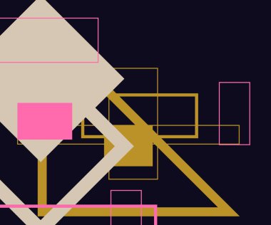 Modern teknoloji işi soyut üçgenler ve kare basit kapak tasarımı. Sunum için kapak tasarımı şablonu, broşür, katalog, poster, kitap, dergiler.