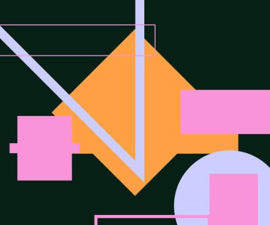 Modern teknoloji işi soyut üçgenler ve kare basit kapak tasarımı. Sunum için kapak tasarımı şablonu, broşür, katalog, poster, kitap, dergiler.