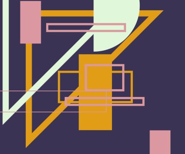 Modern teknoloji işi soyut üçgenler ve kare basit kapak tasarımı. Sunum için kapak tasarımı şablonu, broşür, katalog, poster, kitap, dergiler.