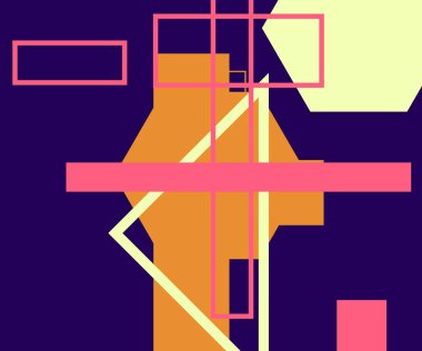 Modern teknoloji işi soyut üçgenler ve kare basit kapak tasarımı. Sunum için kapak tasarımı şablonu, broşür, katalog, poster, kitap, dergiler.