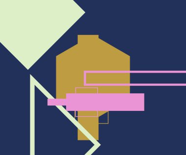 Modern teknoloji işi soyut üçgenler ve kare basit kapak tasarımı. Sunum için kapak tasarımı şablonu, broşür, katalog, poster, kitap, dergiler.