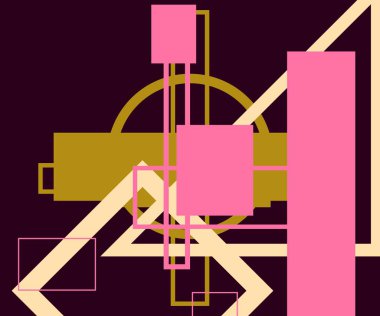 Modern teknoloji işi soyut üçgenler ve kare basit kapak tasarımı. Sunum için kapak tasarımı şablonu, broşür, katalog, poster, kitap, dergiler.