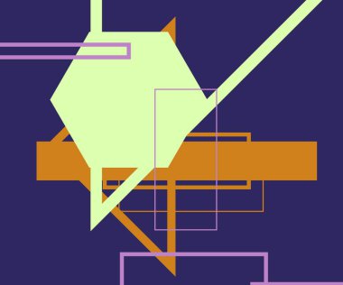 Modern teknoloji işi soyut üçgenler ve kare basit kapak tasarımı. Sunum için kapak tasarımı şablonu, broşür, katalog, poster, kitap, dergiler.