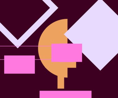 Modern teknoloji işi soyut üçgenler ve kare basit kapak tasarımı. Sunum için kapak tasarımı şablonu, broşür, katalog, poster, kitap, dergiler.