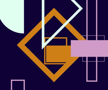 Modern teknoloji işi soyut üçgenler ve kare basit kapak tasarımı. Sunum için kapak tasarımı şablonu, broşür, katalog, poster, kitap, dergiler.