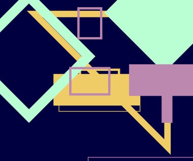 Modern teknoloji işi soyut üçgenler ve kare basit kapak tasarımı. Sunum için kapak tasarımı şablonu, broşür, katalog, poster, kitap, dergiler.