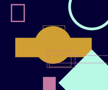 Modern teknoloji işi soyut üçgenler ve kare basit kapak tasarımı. Sunum için kapak tasarımı şablonu, broşür, katalog, poster, kitap, dergiler.