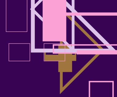 Modern teknoloji işi soyut üçgenler ve kare basit kapak tasarımı. Sunum için kapak tasarımı şablonu, broşür, katalog, poster, kitap, dergiler.