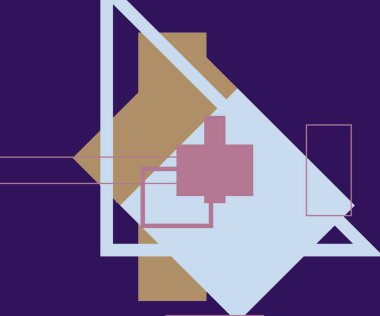 Modern teknoloji işi soyut üçgenler ve kare basit kapak tasarımı. Sunum için kapak tasarımı şablonu, broşür, katalog, poster, kitap, dergiler.