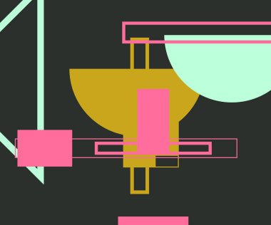 Modern teknoloji işi soyut üçgenler ve kare basit kapak tasarımı. Sunum için kapak tasarımı şablonu, broşür, katalog, poster, kitap, dergiler.