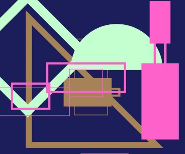 Modern teknoloji işi soyut üçgenler ve kare basit kapak tasarımı. Sunum için kapak tasarımı şablonu, broşür, katalog, poster, kitap, dergiler.