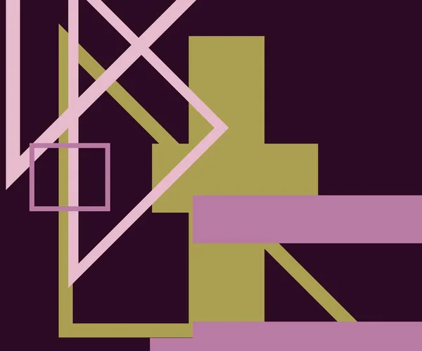 Современные Технологии Бизнес Абстрактные Треугольники Квадратный Простой Дизайн Обложки Шаблон — стоковое фото