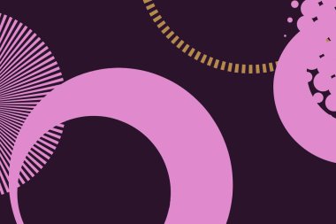 Renkli daire şekilleri. Sunum için kapak tasarımı şablonu, broşür, katalog, poster, kitap, dergiler.