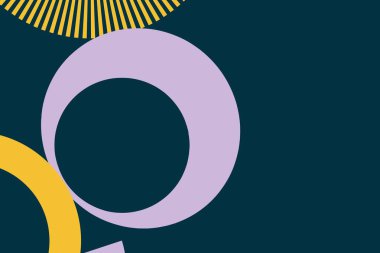 Renkli daire şekilleri. Sunum için kapak tasarımı şablonu, broşür, katalog, poster, kitap, dergiler.