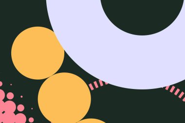 Renkli daire şekilleri. Sunum için kapak tasarımı şablonu, broşür, katalog, poster, kitap, dergiler.