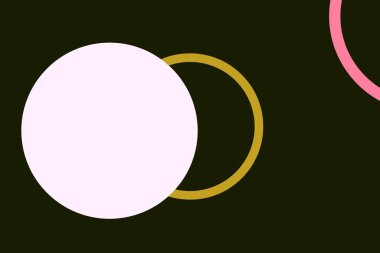 Renkli daire şekilleri. Sunum için kapak tasarımı şablonu, broşür, katalog, poster, kitap, dergiler.