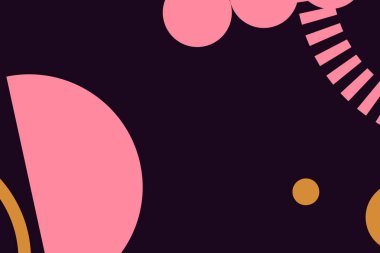 Renkli daire şekilleri. Sunum için kapak tasarımı şablonu, broşür, katalog, poster, kitap, dergiler.