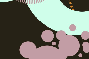 Renkli daire şekilleri. Sunum için kapak tasarımı şablonu, broşür, katalog, poster, kitap, dergiler.