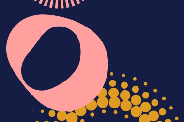 Renkli daire şekilleri. Sunum için kapak tasarımı şablonu, broşür, katalog, poster, kitap, dergiler.