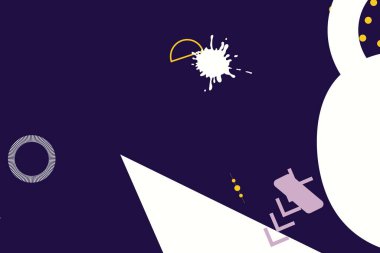 Geomerik renkli şekiller. Modern iş soyut kapak tasarımı