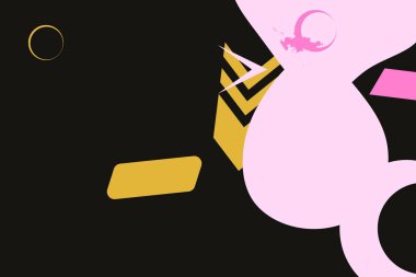 Geomerik renkli şekiller. Modern iş soyut kapak tasarımı