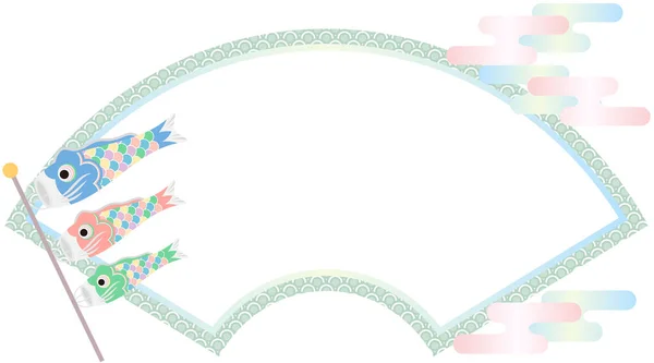 Japon tarzı çerçeve materyali sazan süsleme motifi