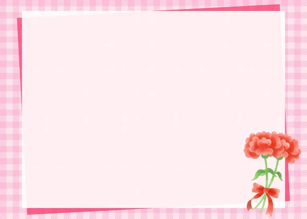 Karanfil motifli karşılama malzemesi