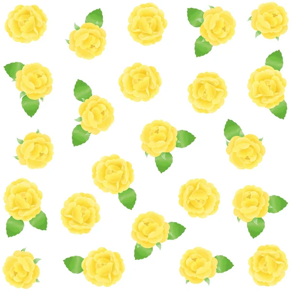 Suluboya dokunuşla çizilmiş sarı gül desenli malzeme