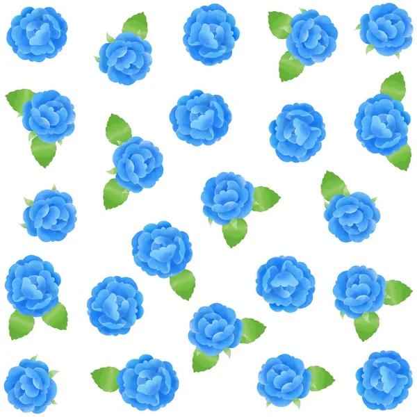 Suluboya dokunuşlu mavi gül desenli malzeme