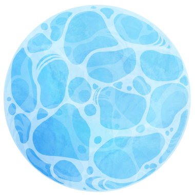 Suluboya su ibiği motifli dekoratif malzeme