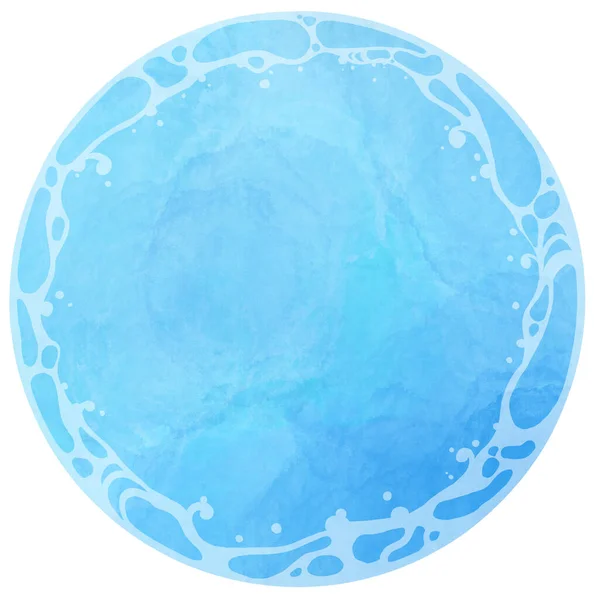 Suluboya su ibiği motifli dekoratif malzeme