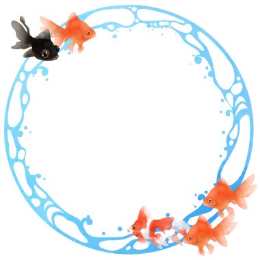 Süs balığı motifli dekoratif malzeme.