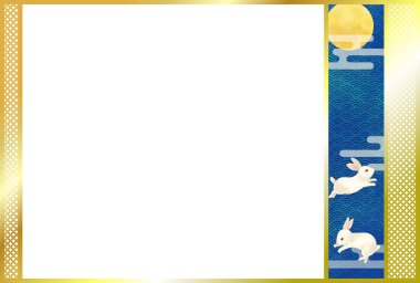 Japon tarzı dekorasyon malzemesi. Dolunaydan esinlenilmiş.