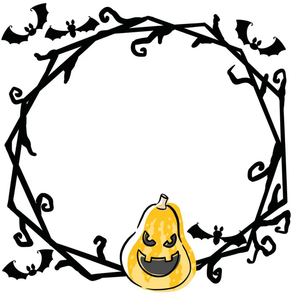 Decorative frame with the image of Halloween