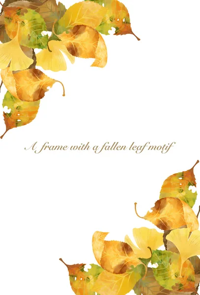물색으로 드리워진 낙엽이 장식용 — 스톡 사진