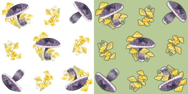 Suluboya ile boyanmış mantarsız desen