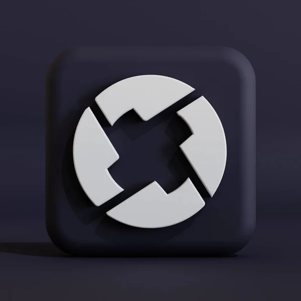 Zrx Criptomoneda Símbolo Logotipo Ilustración — Foto de Stock